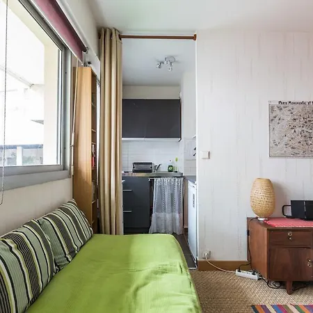 شقة Studio Buttes Chaumont باريس